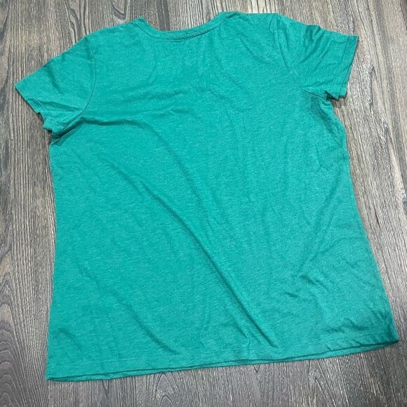 NWOT 2 Pack Womens Shirts V-Neckline Short Sleeve Pullover Green Size 3XL - Picture 4 of 5